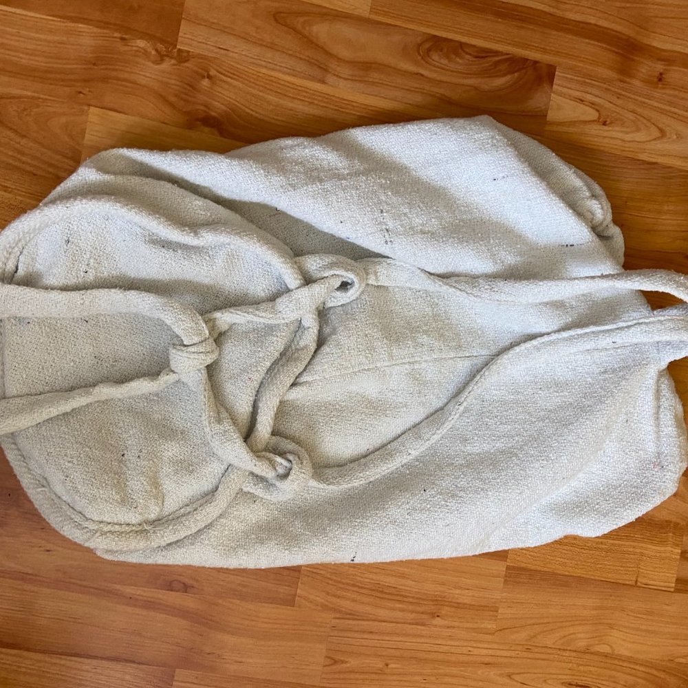 Drawstring Backpack Burlap Duffle Bag Beach Bag - image 3